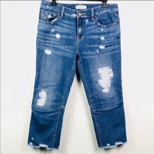 Free people | Capri distressed denim